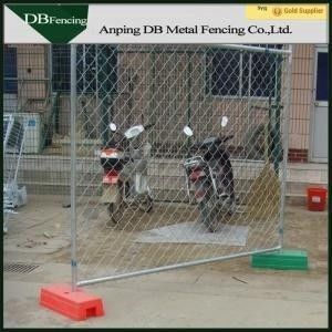 Chain Link Mesh Temporary Construction Fence Panels Low Carbon Steel Material