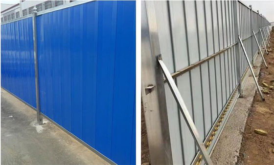 Durable Temporary Hoarding Panels , Steel Hoarding Panels With ISO9001