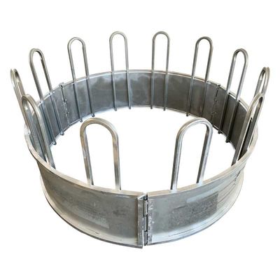 Steel Bale Loop Top Cow Galvanized Hay Feeders