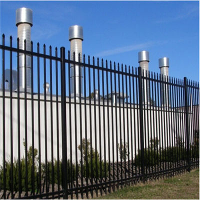 Security 1.5m 1.8m Steel Spear Top H Steel Picket Fence