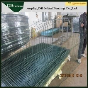 PVC coated security wire mesh iron fence gate