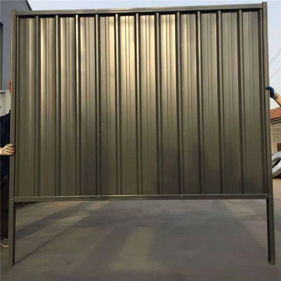 ISO9001 Steel Temporary Site Hoarding Fence Panels In Construction Sites