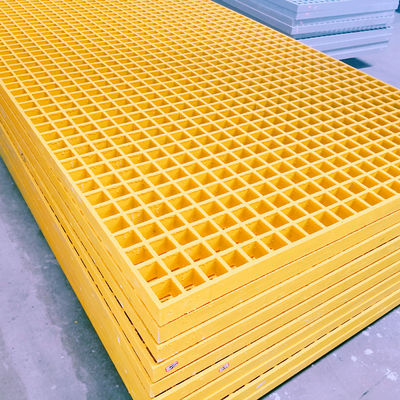 Fiberglass Stair Treads FRP Grating In Chemical Plants Operating Platform