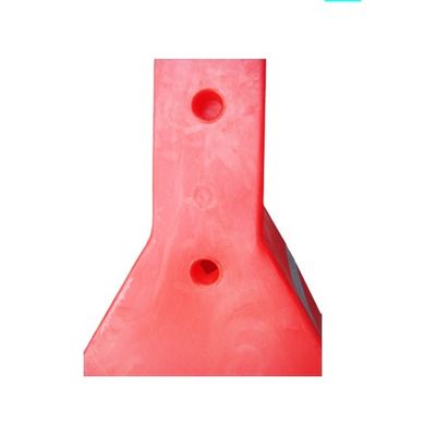 Red Water Road Barrier , Water Filled Bollards 560*140*350*560mm 3kgs Weight