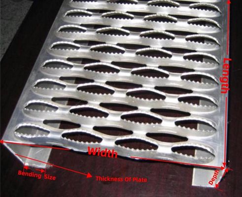 ISO9001 Anti Skid Aluminum Grip Strut Walkway Channel Safety Grating