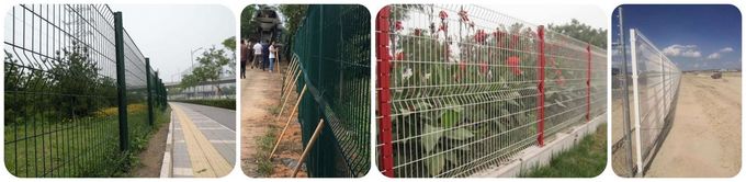 CE certificated peach post welded mesh fence