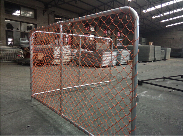Temporary Chain Link Construction Fence , Non Permanent Fence For Dogs