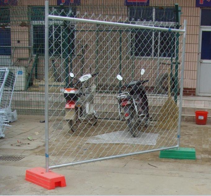 Temporary Chain Link Construction Fence , Non Permanent Fence For Dogs