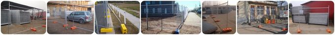 Australia standard temporary fencing panels and plastic/concrete feet