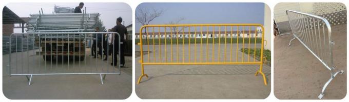 Safety Metal Crowd Control Barriers , Temporary Portable Event Fencing