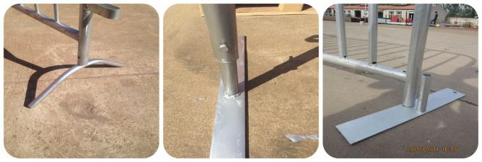 Safety Metal Crowd Control Barriers , Temporary Portable Event Fencing