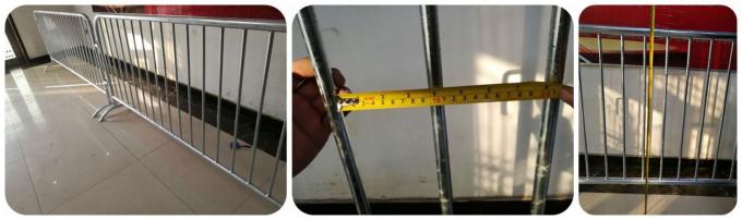 Safety Metal Crowd Control Barriers , Temporary Portable Event Fencing