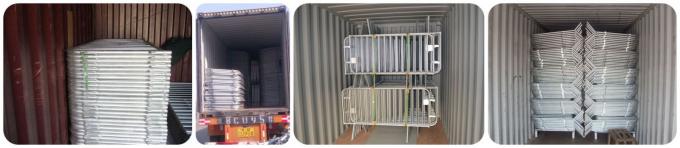 Safety Metal Crowd Control Barriers , Temporary Portable Event Fencing