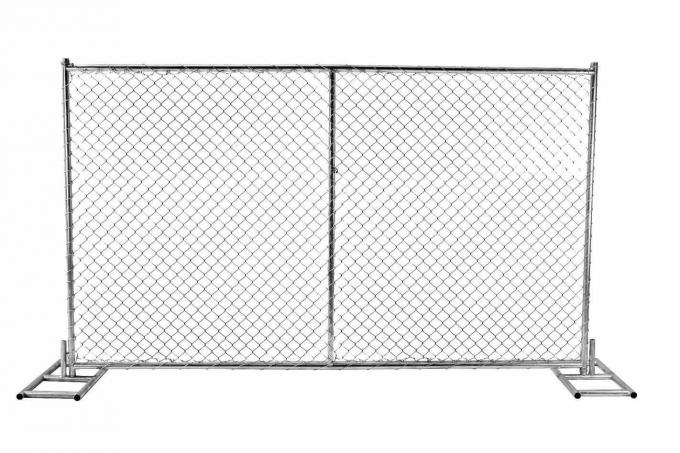 Temporary Chain Link Construction Fence , Non Permanent Fence For Dogs