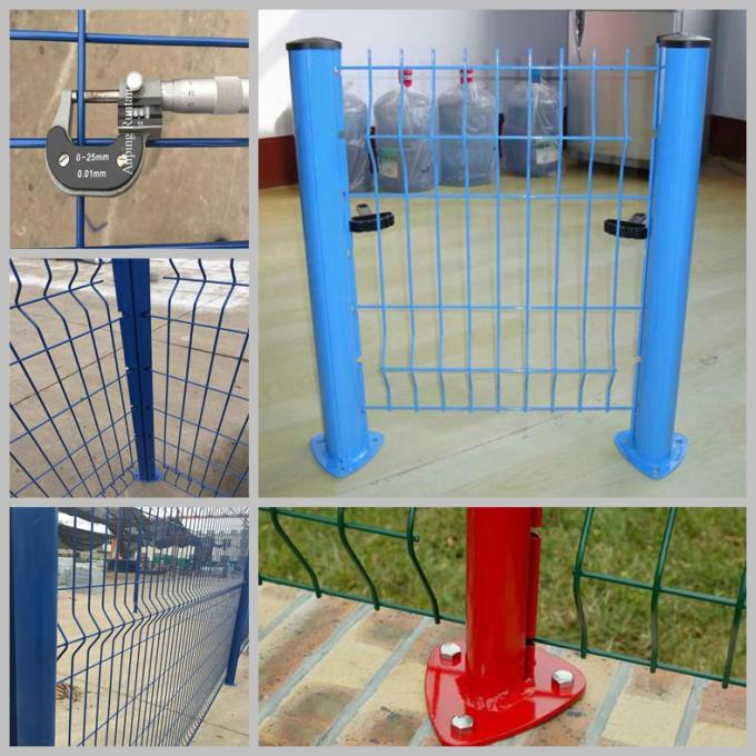 Low Carbon Steel Wire Welded Metal Fence Panels Corrosion Resistance Anti - Aging