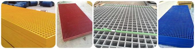 FRP Fiberglass Reinforced Plastic Grating For Stair Treads / Walkways / Drainage Cover