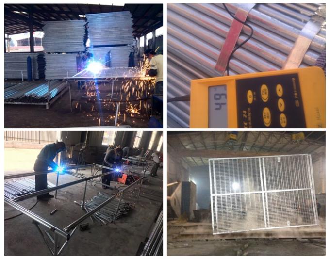 2.1x2.4m Temporary Metal Fence Panels , Steel Temporary Fencing Australia Standards