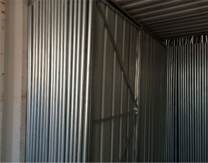 Temporary Hoarding Panels Loading Into Container