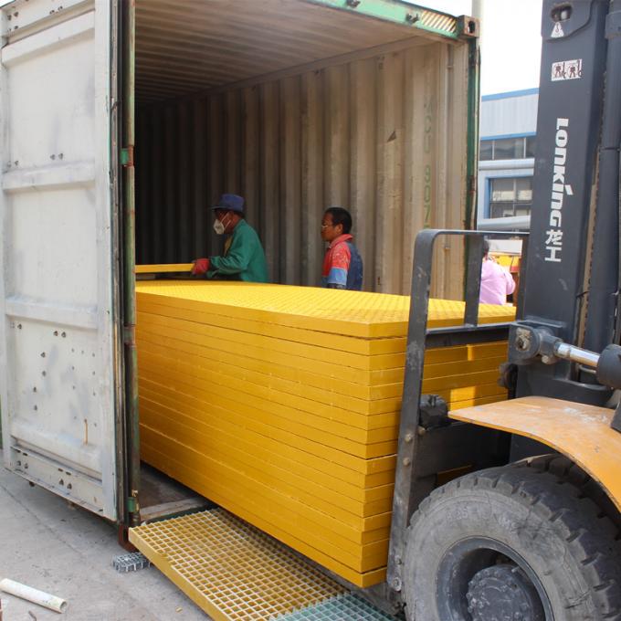 fiberglass grating loading