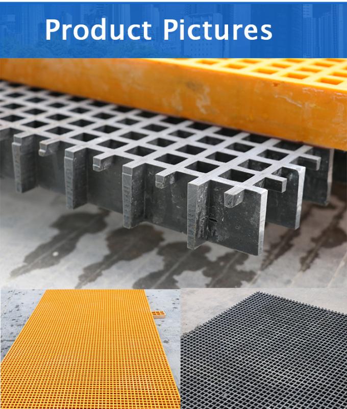Fiberglass Stair Treads In Chemical Plants Operating Platform 