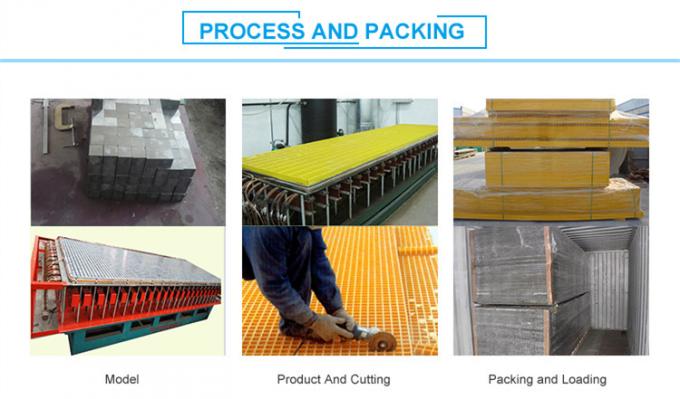 fiberglass stair treads prosess and packing 