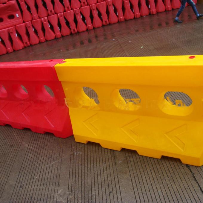 water filled road safety barriers