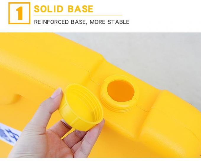 1.0 * 1.2m Water Traffic Barriers Road Safety PE Material