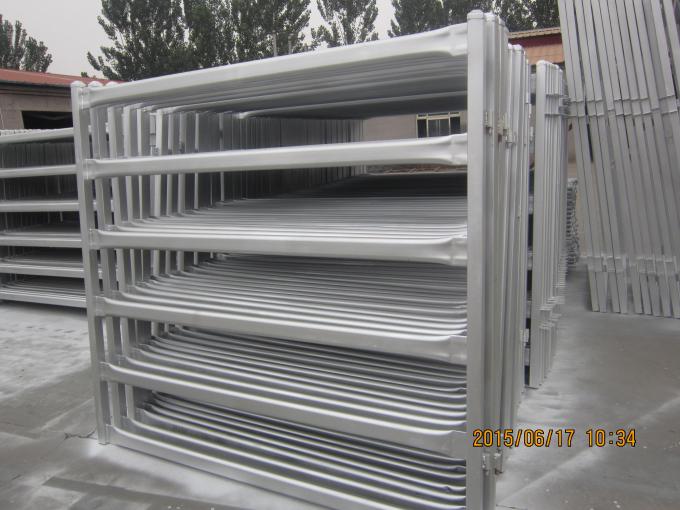 Heavy Duty Galvanised Cattle Fence Panels 115 X 42 Oval Rail
