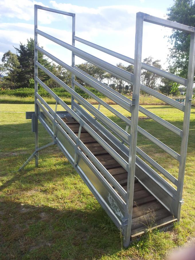 Adjustable Cattle Loading Ramp With Winch