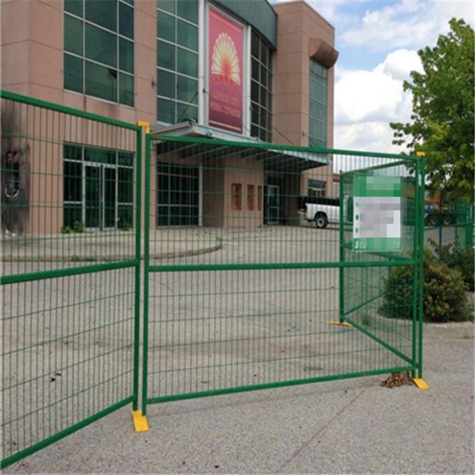 Powder Coated Portable Fence Panels Green Color For Garden