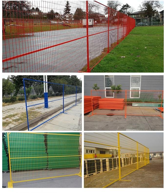 PVC Coated Canada Temporary Fence 6ft X 10ft Frame Tube 30mm
