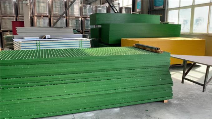 Anti Slip FRP Molded Grating Sidewalk Frp Walkway With Clip 