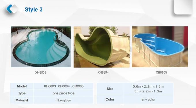 Customize Design Large Fiberglasss Swimming Pool FRP Bathtub 