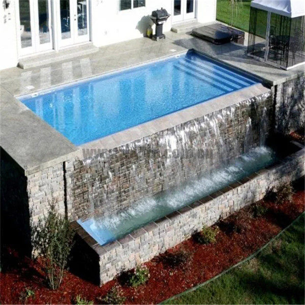 FRP Outdoor Rectangle Kids Inground Swimming Pool Fiberglass
