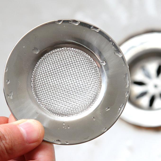 Kitchen Sink Strainer Stainless Steel Mesh Screen Bath Drain Filter 