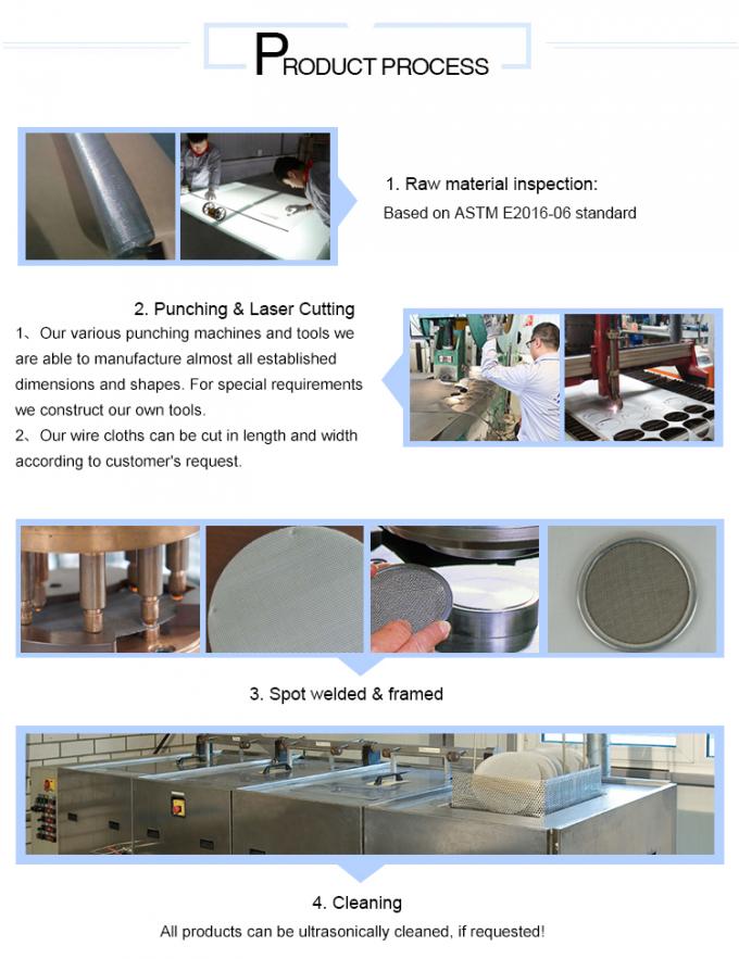 Customized Size Stainless Steel Ink Oil Water Filter Disc 
