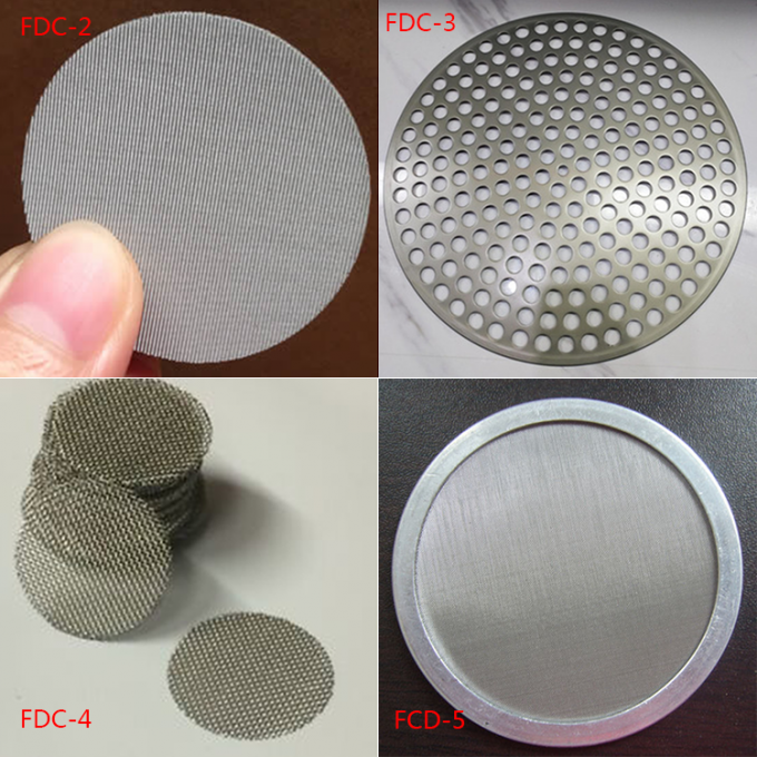 Stainless Steel 10 Micron Round Disc Wire Mesh Filter 