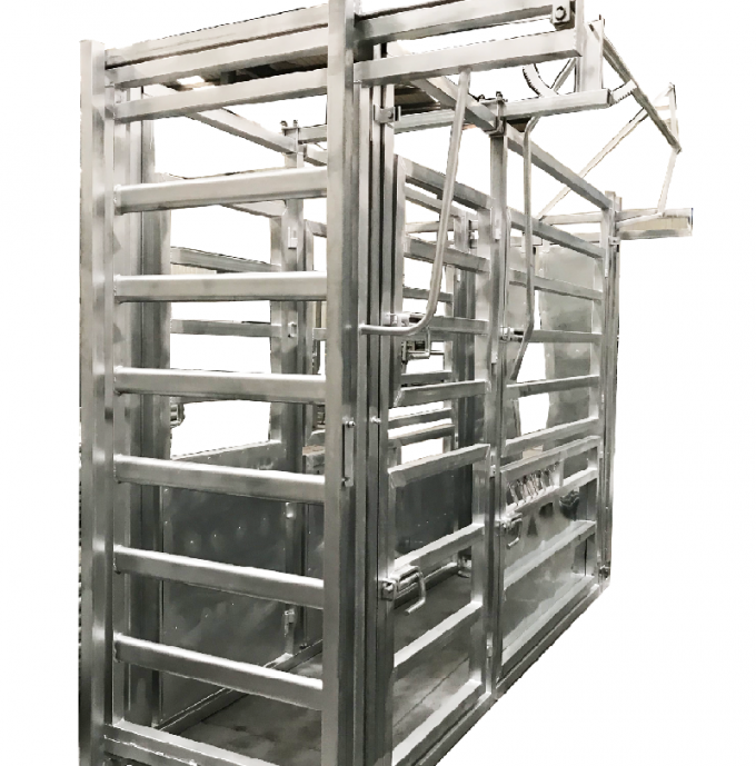 heavy duty galvanized metal cattle yard vet squeeze cattle crush