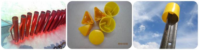 Bitumen / Galvanized Steel Star Pickets Y Post UV Resistance Easily Assembled