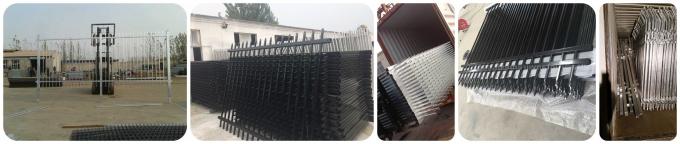 Decorative Q235 Galvanized Steel Picket Fence For Private Grounds Anti Corrosion