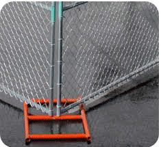 Security Construction Site Chain Link Fence Hot Dipped Galvanized Treatment
