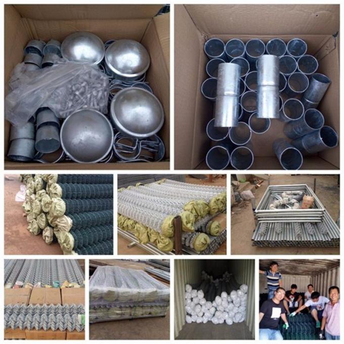 Chain Link Temporary Fence Barriers For Light Residential / Heavy Commercial Area