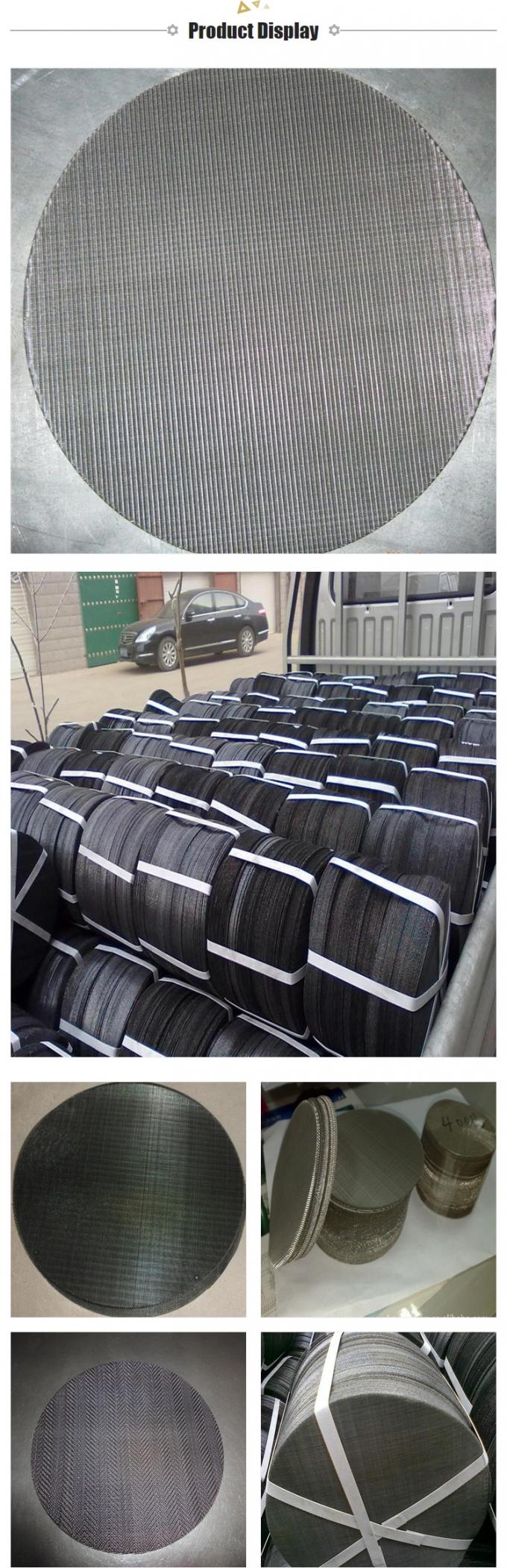  δίσκος φίλτρων πλέγματος καλωδίων ανοξείδωτου 304 316 316L