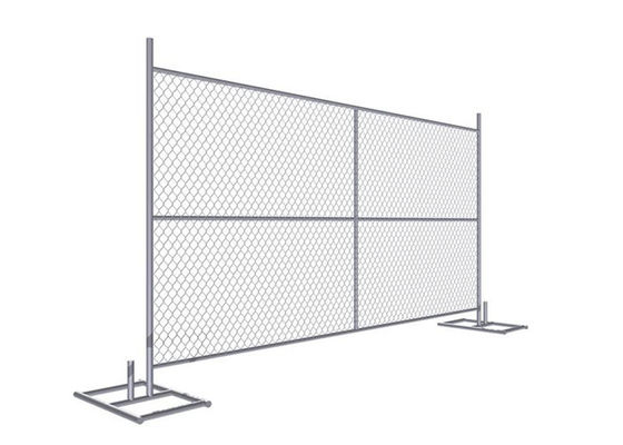 Construction Temporary Chain Link Fence Panels 6ft X 12ft , 6ft X 10ft O.D. 1-1/4" And 1-3/8''