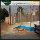 Outdoor Security Curved Welded Wire Fence For Railway And Bridge Protection