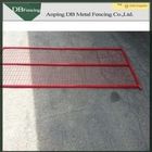 Red Color Portable Canada Temporary Fence Powder Coated For Construction Protection