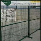 Powder Coated Steel Temporary Construction Fence 6'X10' Weather - Resisting