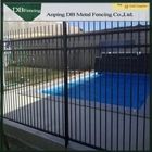 Multi Function Strong Iron Steel Picket Fence , PVC Coated Metal Picket Fence