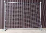 Temporary Portable Chain Link Fence Panels 6ft X 12ft Hot Dipped Galvanized Finish