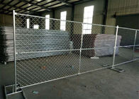 6 Foot / 10 Foot / 12 Foot Temporary Chain Link Fence Low Carbon Steel Q235 Material